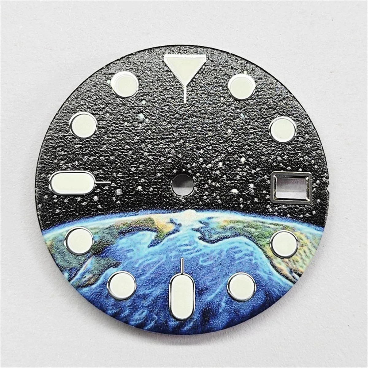 Green Luminous Earth Starry Pattern Watch 28.5mm, for NH35 NH36 NH70 Movement Watch Dial