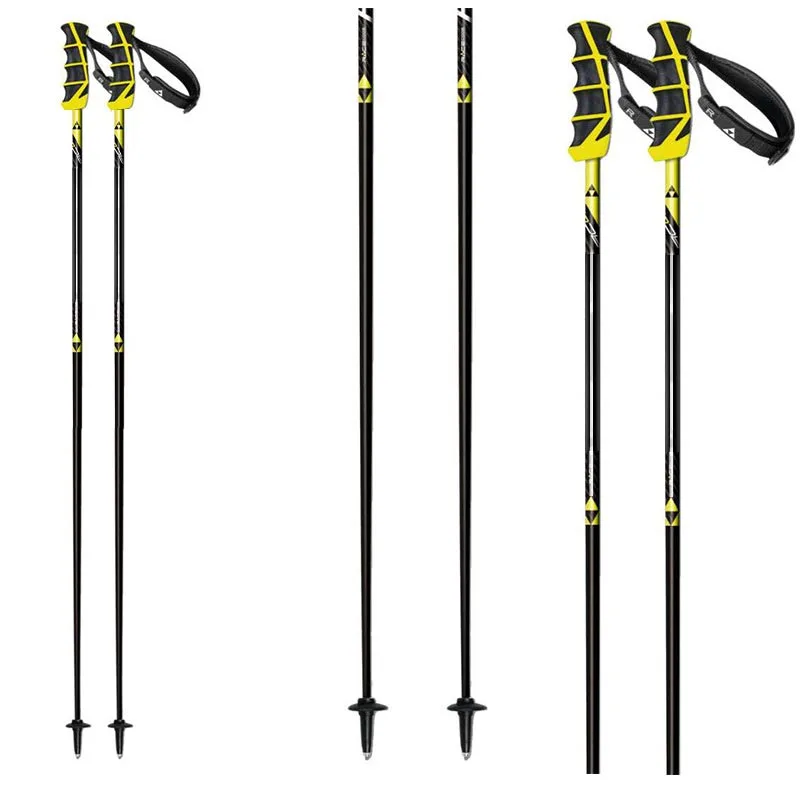 

Red Aluminum Alloy Professional Outdoor Wear Resistant Anti Slip Multi Size Alpine Ski Poles Light Durable