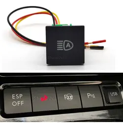 Daytime Running Car Power On Off Auto Headlight Supply Switch Button With Wire Fit For VW Golf 6 Jetta 5 MK5 Caddy EOS Scirocco