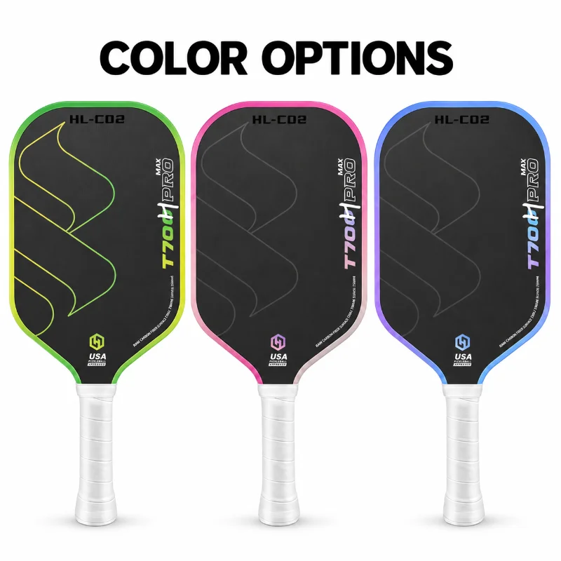 New Generation T700 Carbon Fiber Pickleball Paddle, 16mm PP Honeycomb Core, Textured Face for Pro and Recreational Players