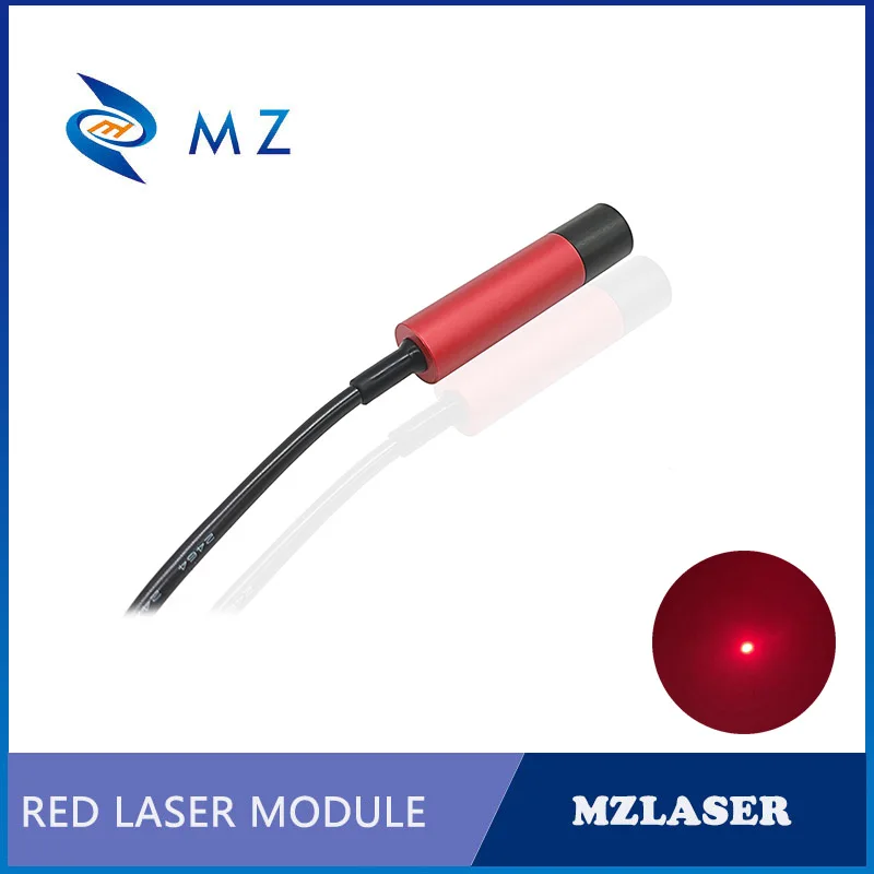 Red Dot Laser Hot Selling Compact Adjustable Focusing D12mm 660nm 100mw 3V Laser Diode Module Glass Lens Industrial Grade