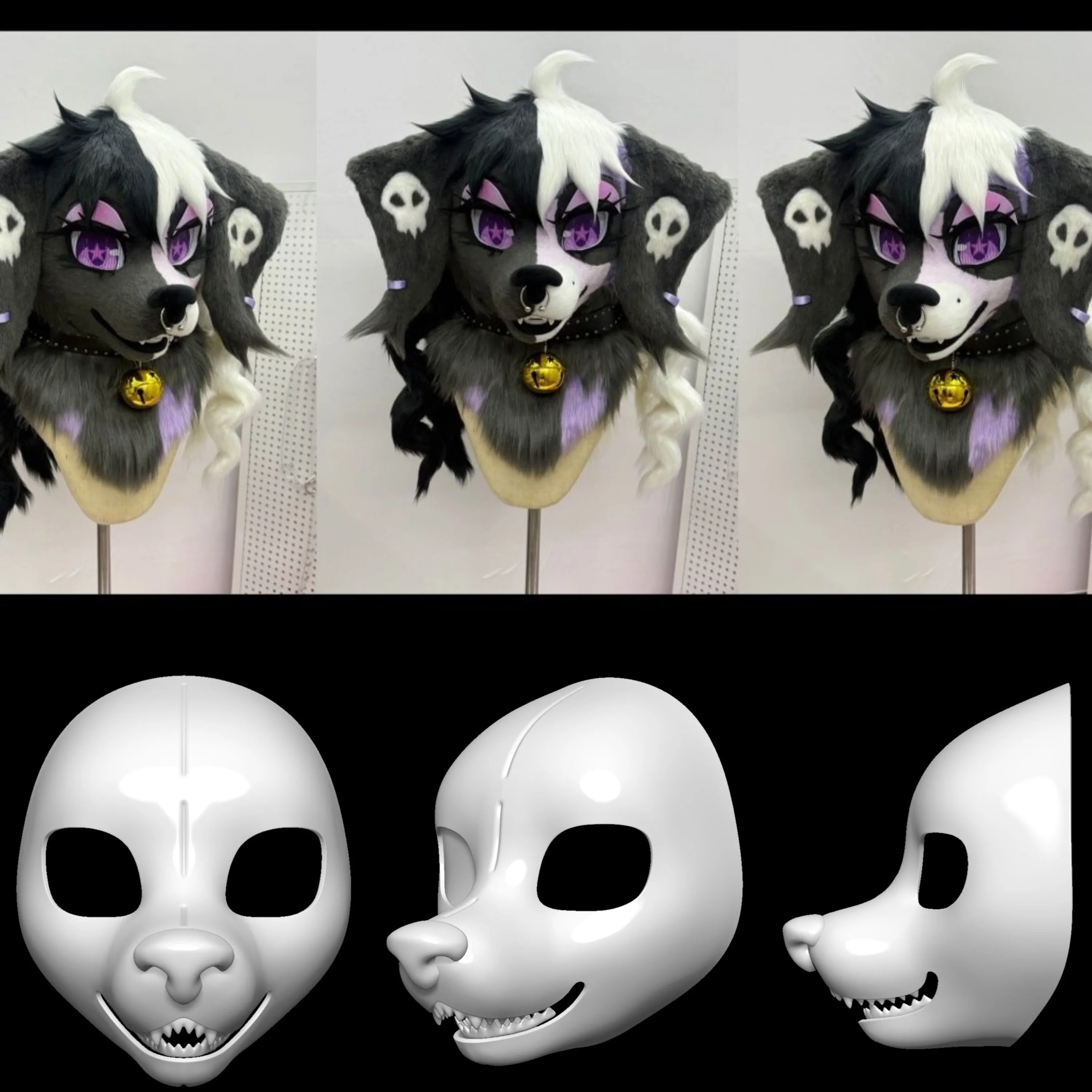 

American Style Canine Skull Cosplay Anime Accessories