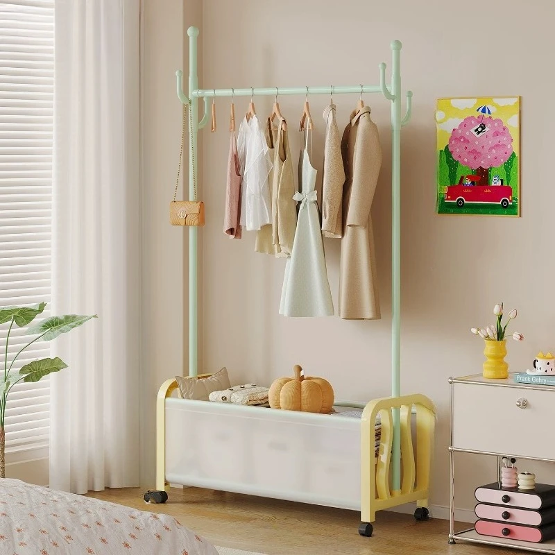 Cute Storage Clothes Rack Metal Gold Kids Houses Clothes Rack Drying Standing Perchero Ropa De Pie