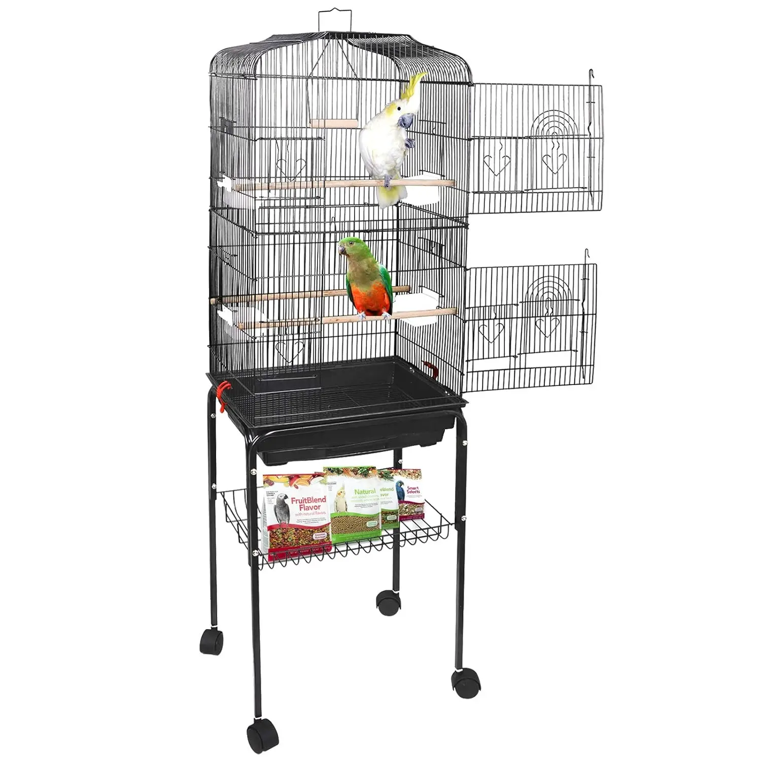 

Клетка для птиц 59.3 на колесиках, большая, из кованого железа, для корелл, солнечных конуров, попугаев, зябликов, волнистых попугайчиков, неразлучников, канареек, на заказ