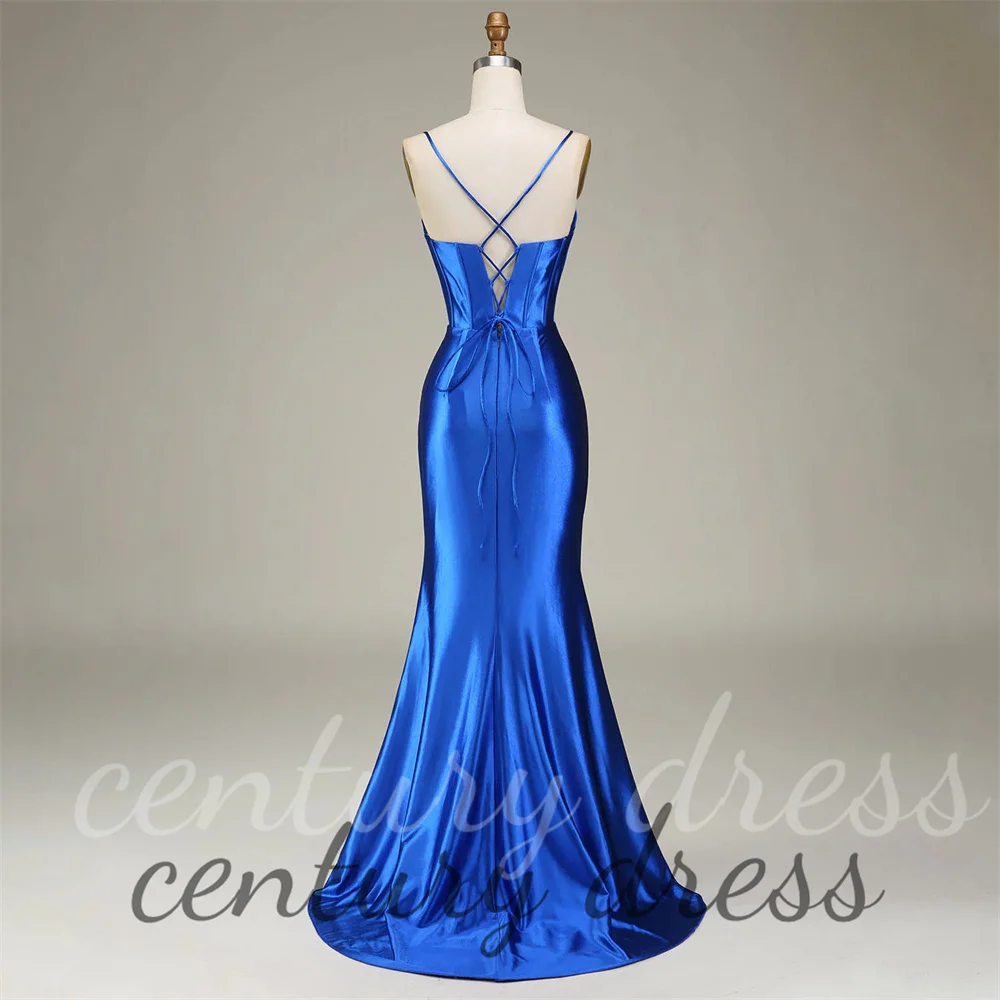 

Charming Spaghetti Strap Prom Dresses Exquisite Corest Evening Dress For Women Beading Sweetheart Formal Gown vestidos de festa