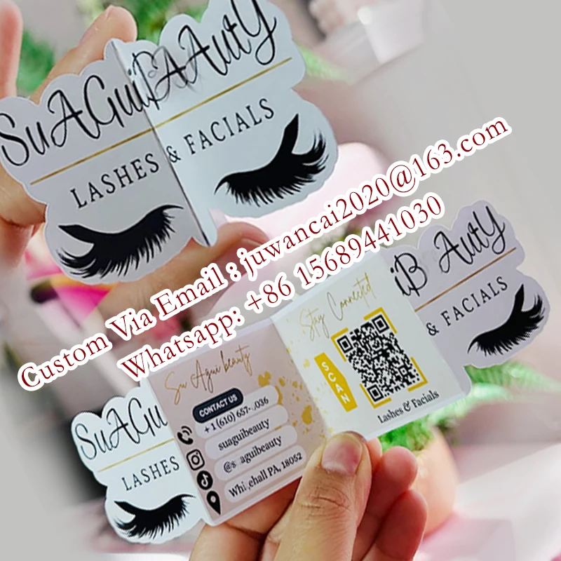 personalized-eye-lashes-die-cut-business-cards-lashes-shaped-loyalty-cards-for-beauty-custom-design-and-printing-with-qr-codes