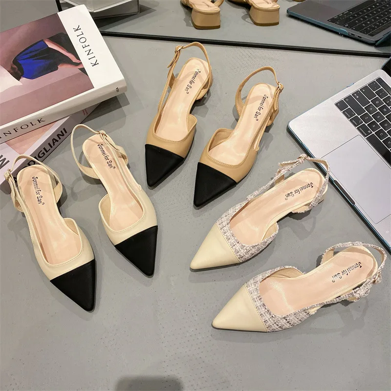 Clear Heels Comfort Shoes for Women Chunky Sandals Espadrilles Platform 2022 Summer Block High Spring Multicolored Low Fashion R