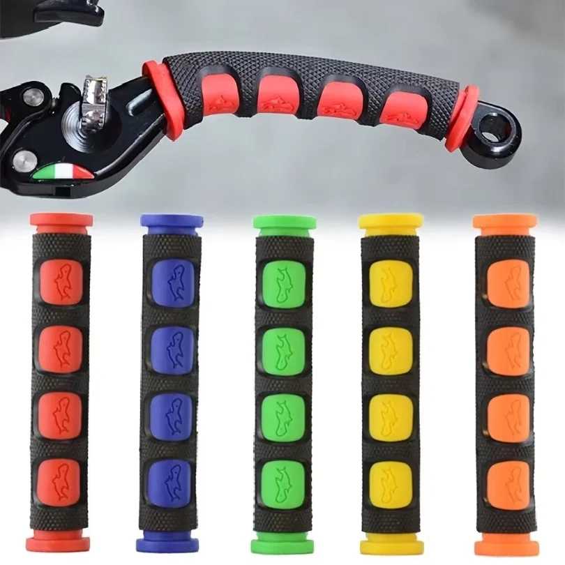 2pcs/set Anti-Slip Durable Brake Handle Silicone Sleeve Motorcycle Bicycle Protection Cover Protective Handlebar Accessories