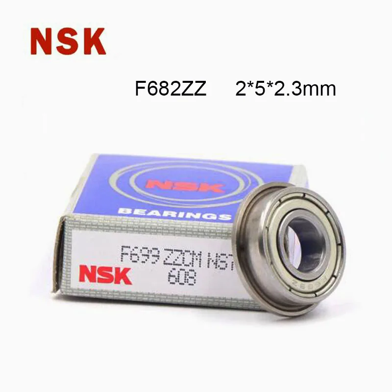 

Origin NSK From Japan 5/10pcs F682ZZ Flange Bearing 2x5x2.3 mm ABEC-9 Flanged F682 Z ZZ High Speed Ball Bearings