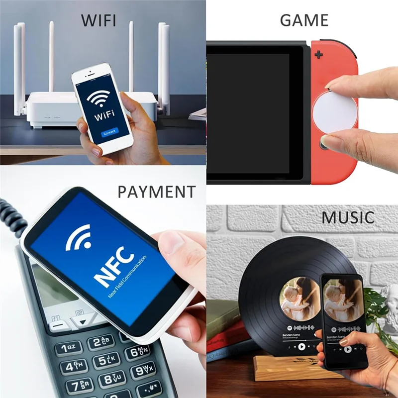 【Superdeals】55 peças de cartão nfc de metal redondo nfc 215 etiqueta regravável cartões de moeda nfc compatíveis com dispositivos móveis habilitados para nfc