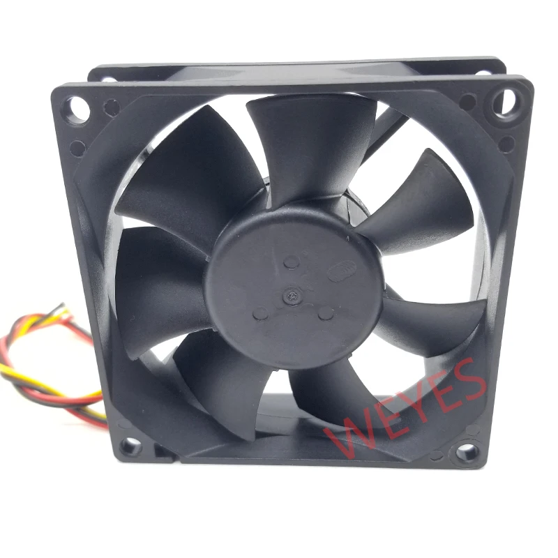 Ventilador de refrigeração do servidor DWPH, 3 fios, DC 12V, 0.4A, 80x80x25mm, EFC-08E12D-EF05, Novo