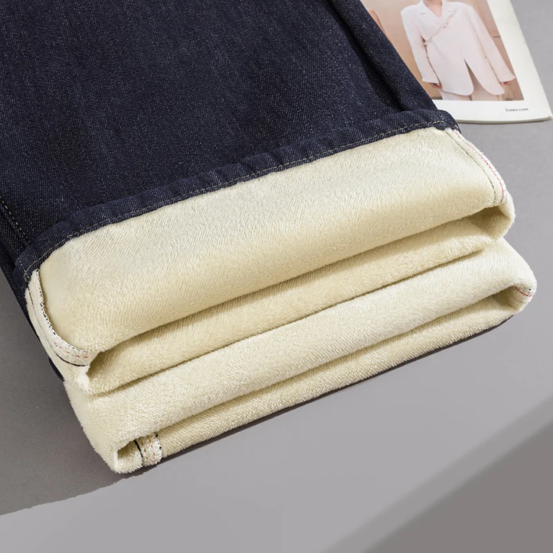 Y2K 팬츠 여성용 겨울 2025 신상 와이드 레그 바지 보온 플리스 안감 하이웨이스트 루즈핏 와이드 레그 디자인