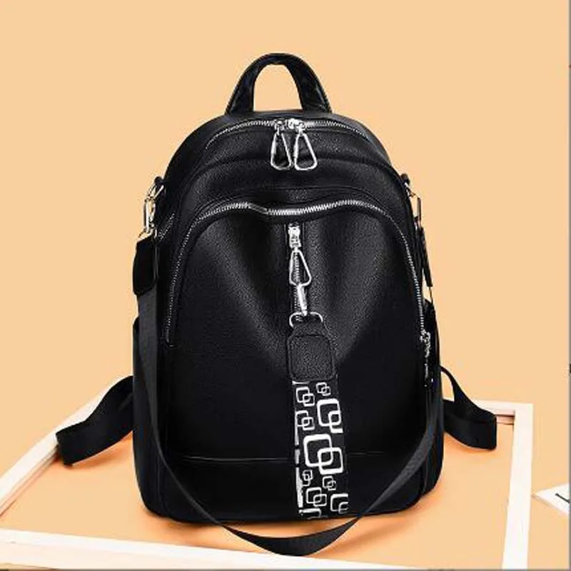 2025 Hot Sale New Luxury Designer Women High capacity Leather Backpack Fashion Shoulder Bags School Backpacks Travel Bagpack