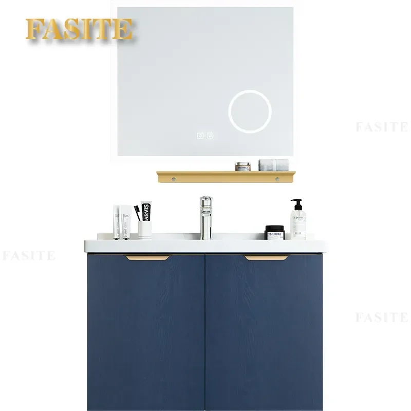 For Nordic Solid Wood Bathroom Cabinet Simple Sanitary Wash Basin Toilet Vanity Table Washbasin Furniture Home Decor