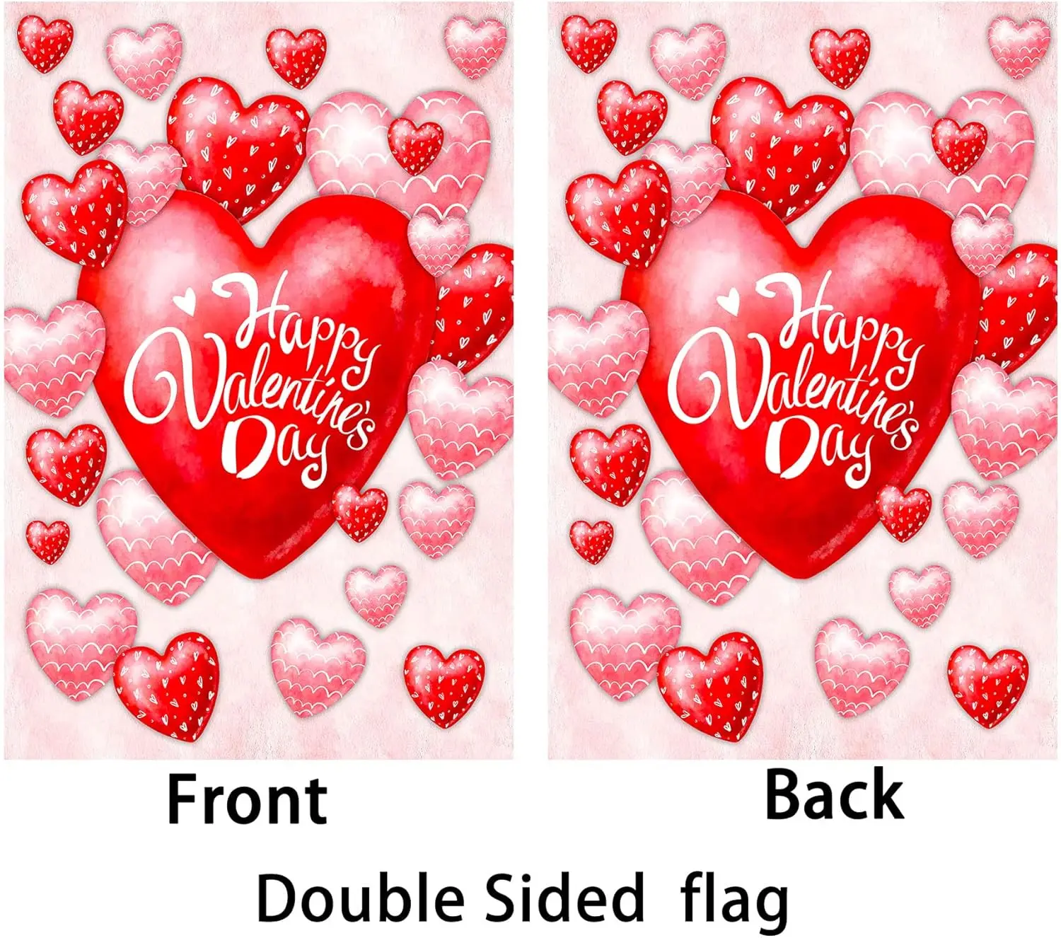 Valentine's Day Flag,28x40 Inch Valentine's Heart Garden Flag Double Sided Printing Valentine Flags for Your Valentine&#