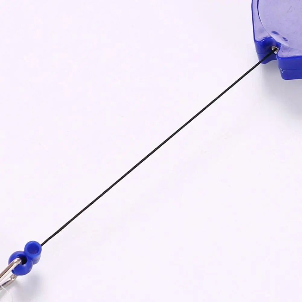 Name Tag Reel Ultra-Light Adjustable Plastic Retractable Badge Holder ID Card Extender Elastic Keychain Anti Lost Office Supply