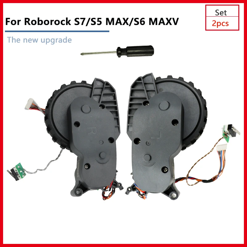 ملحقات شاومي روبوروك S7 S5 ماكس S6 MAXV T7 T7S استبدال العجلات اليمنى اليسرى حاوية روبوت المكنسة الكهربائية ملحق