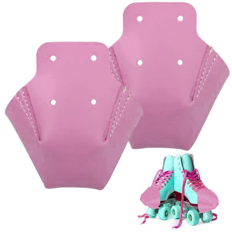 1 Pair Roller Skates Toe Cap Guards Protectors PU Roller Skate Cap With 4 Holes Toe Cap Guard Protectors