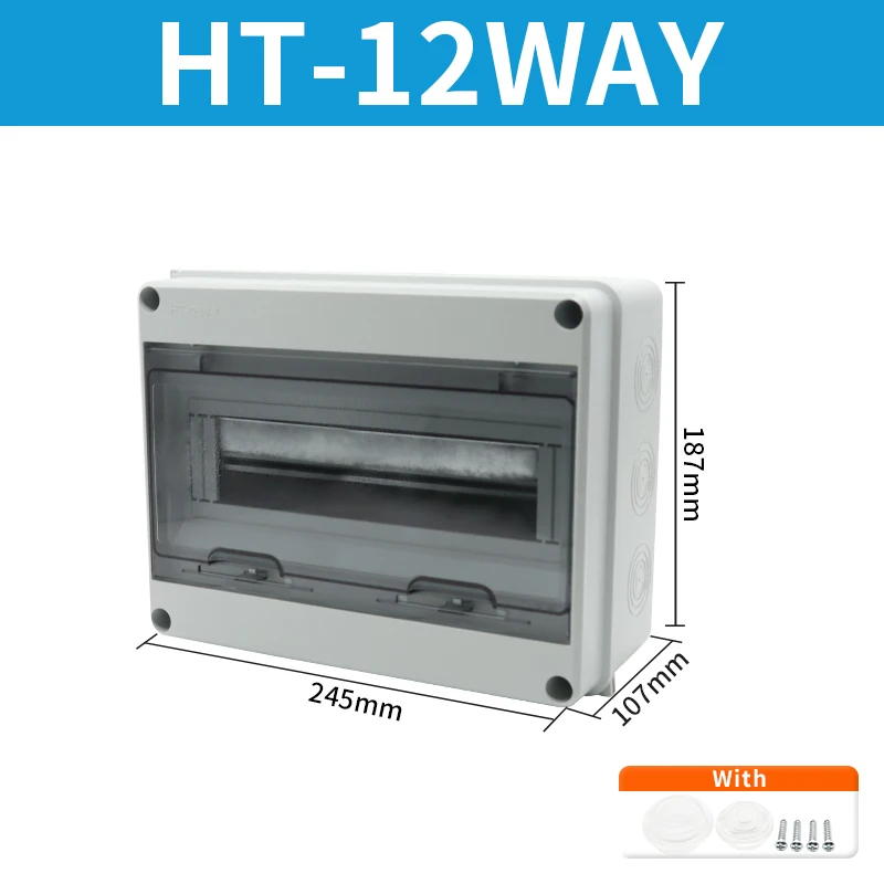 OMCH HT Serie IP65 Wasserdichte Verteilerdose ABS Elektrische Anschlussdose Outdoor-Schutzschaltergehäuse 2-24 Wege