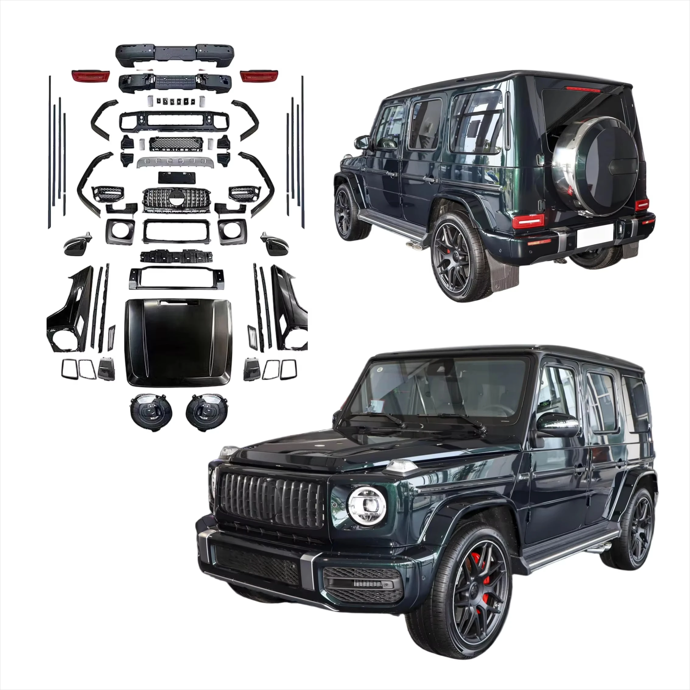 

Discount Price Bodykit for G Wagon W463 2002-2018 G500 G550 to W464 G63 New Bumper Headlight Plug and Play