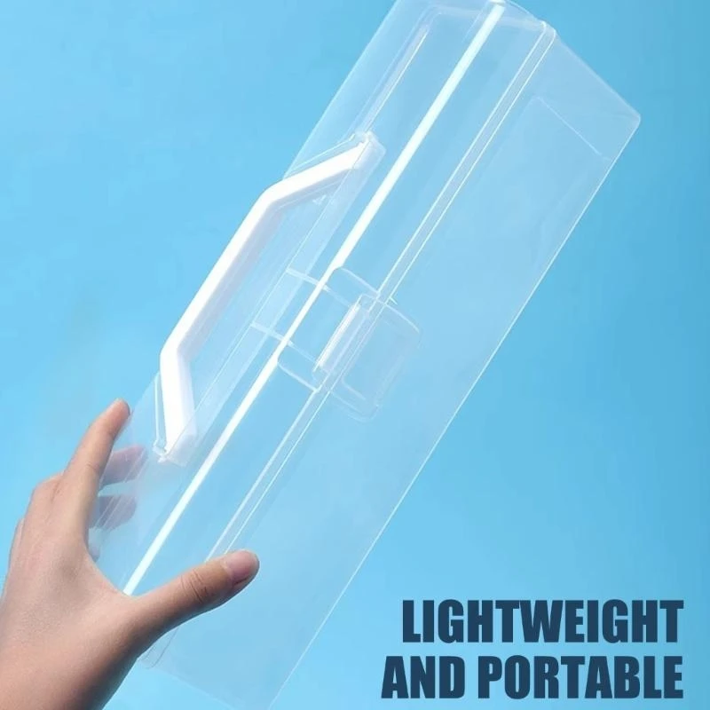 

Plastic Paint Brush Holders Brush Storage Box Long Paint Brush Case Large Capacity Paint Brush Container