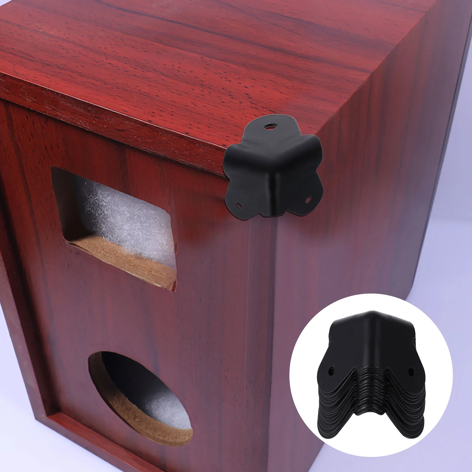 

16 Pcs Sound Package Angle Speaker Corner Protector Guard Case Furniture Amplifier Cabinet Bumper Anti-Collision Shell