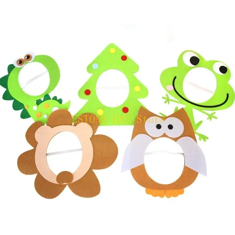 49MF Động vật Mask Headgear for Kids Party Cosplay Halloween Trang trí Giáng sinh
