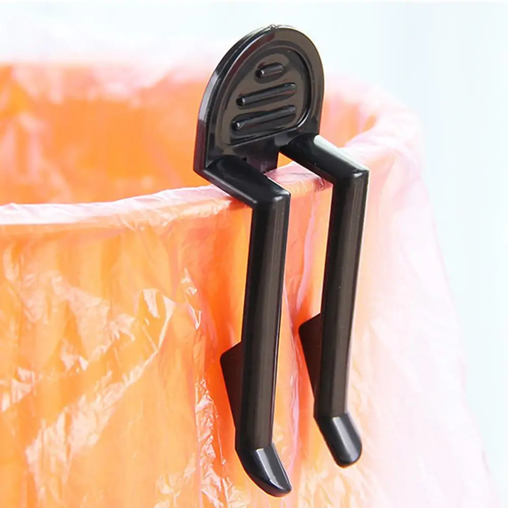2/5Pcs Plastic Garbage Bag Clip Fixed Waste Bin Bag Holder Rubbish Clip Trash Can Clamp Kitchen Bathroom Gadgets view 5