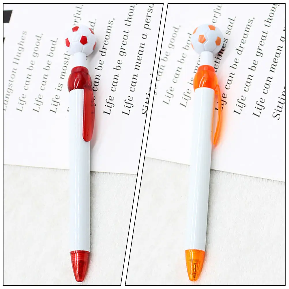 

12Pcs Soccer Ballpoint Pens ABS Sturdy Retractable Fine Point Smooth Writing Pens for School Students Athletes Fans Novelty Fun