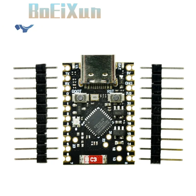 MINI Dev Board for ESP32-C6 N4, RISC-V 32-Bit with Crystal Oscillator, 4MB FLASH Low Power Wireless Module
