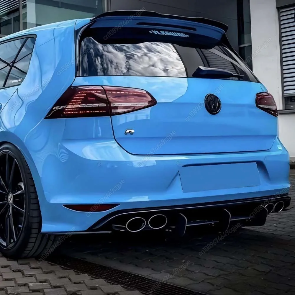 

Задний бампер автомобиля, диффузор, хвостовой сплиттер, спойлеры, защита для губ, комплекты кузова для Volkswagen Golf 7 MK7 R R-Line 2013-2016, черный