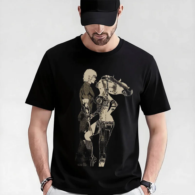 

0405 The Space Adventure Cobra gift t shirt The Space Pirate Psychogun Kobura Anime Graphic tee Y2K clothes All size Tops S-6XL