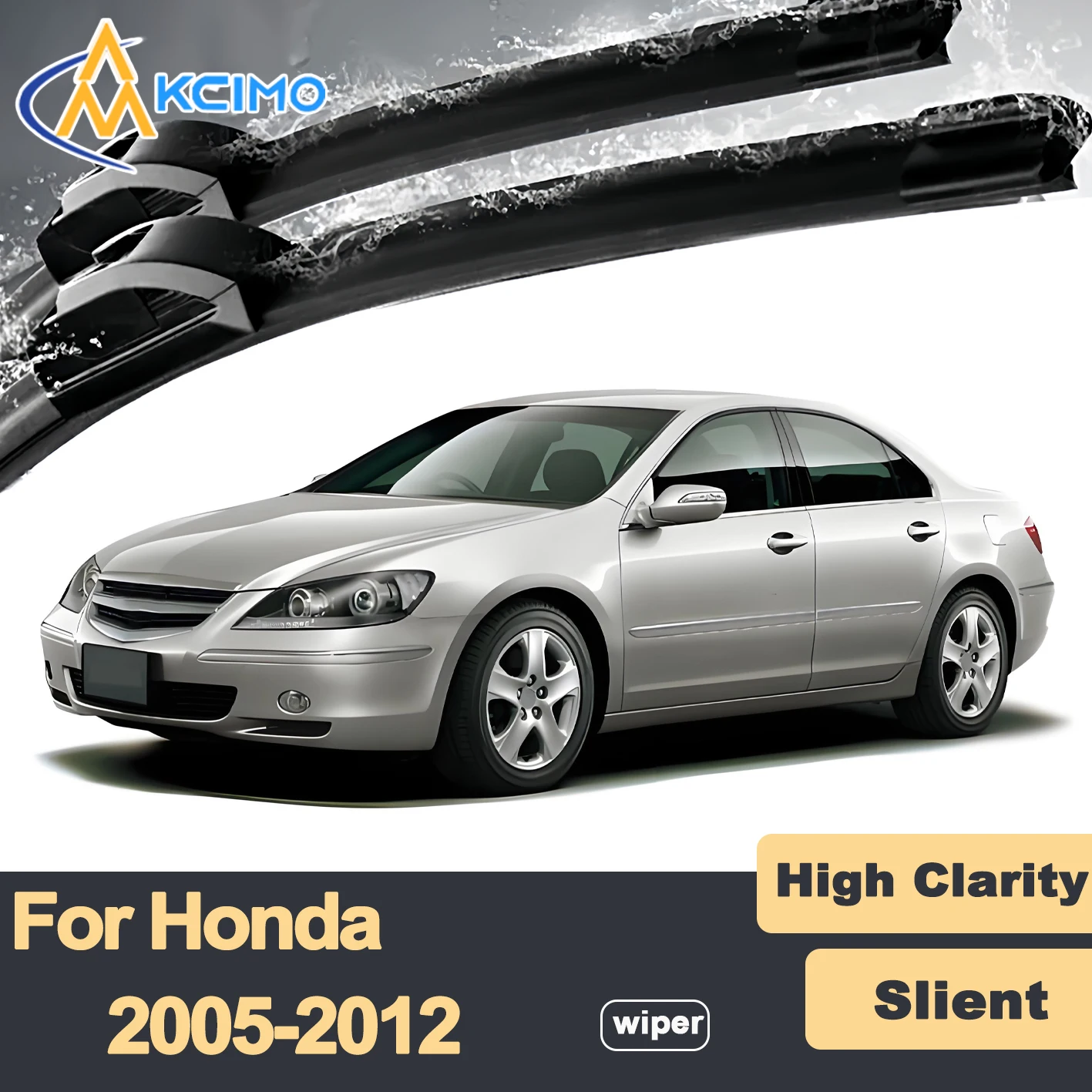 

Premium Rubber Durable Silent Windshield Wiper Blades 2pcs for Honda Legend KB1 KB2 2005-2012 Acura RL Front Wiper Blades Set