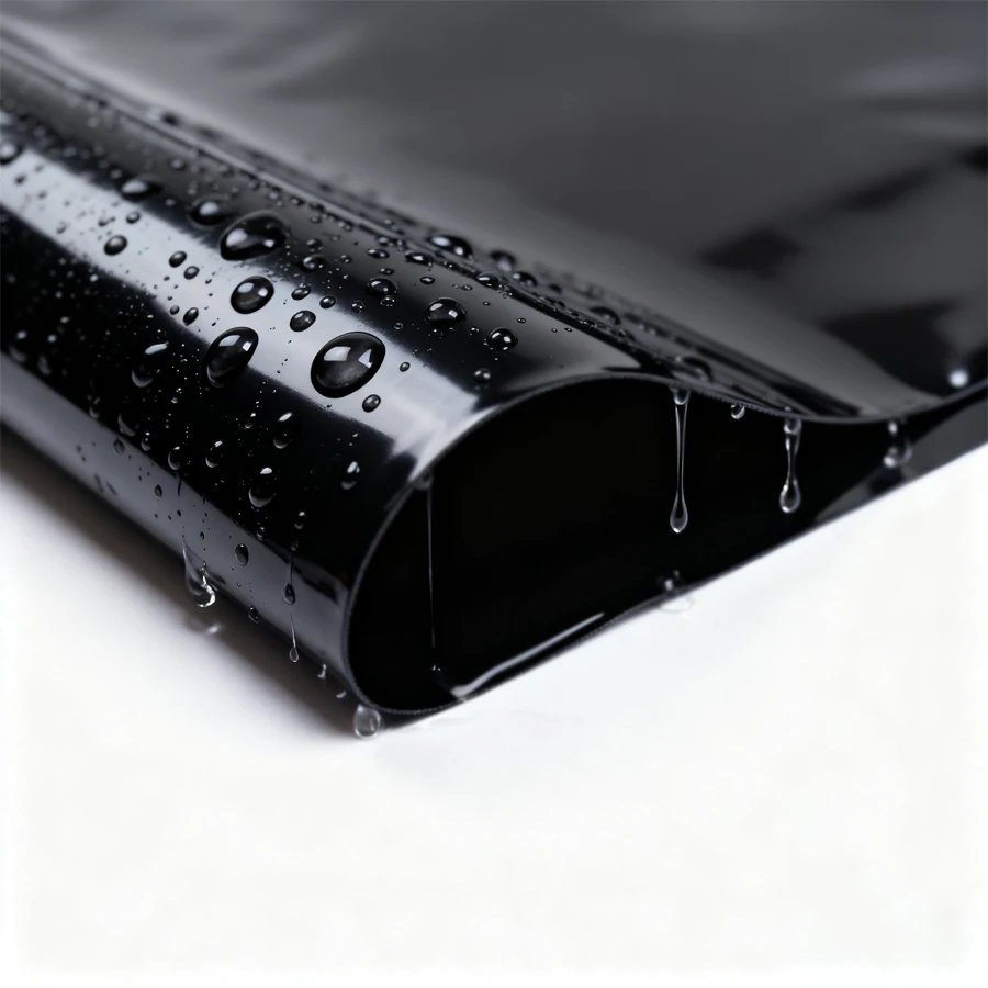 Verdicktes, rein schwarzes, wasserdichtes PVC-Hundematte, schmutzabweisend, leicht zu reinigen, Urin-Isolationsmatte für Haustiere, auslaufsicher. – Detail 3