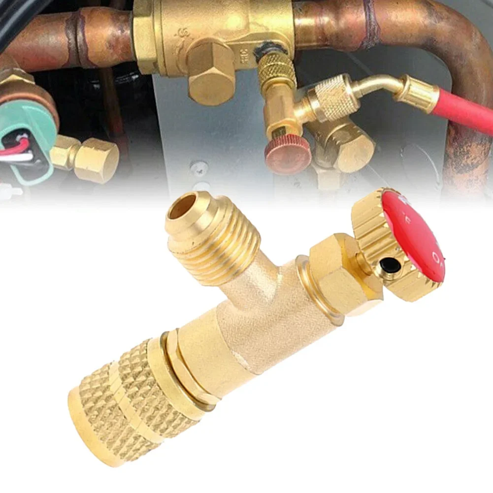 Inch Safety Valve Adapter R410a Refrigeration Tool Refrigeration Charging Adapter Safety Air Conditioning Repair And Fluoride