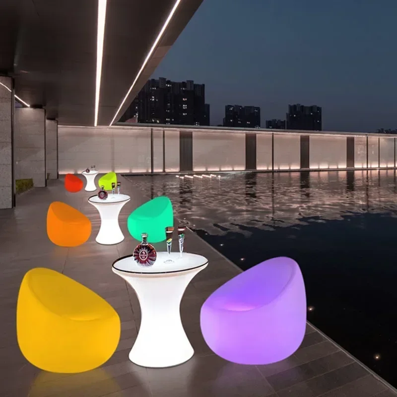 Table and chair combination Clear bar courtyard Simple waterproof