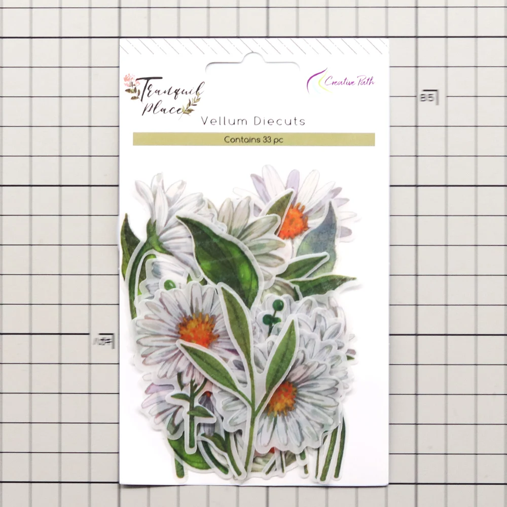 Creative Path Tranquil Place Scrapbooking Journaling Komplettsets 15 Stück Dekorative Papier-Ausschnitte Rahmen Aufkleber DIY Bastelsets – Detail 11
