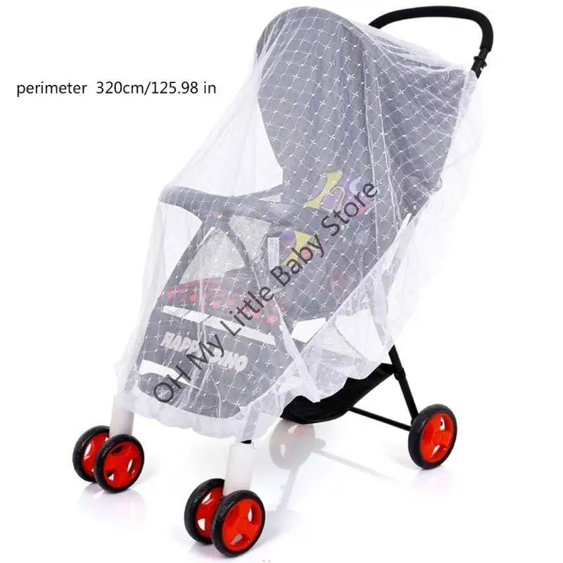M76C Baby Kinderwagen Abdeckung Atmungsaktive Moskito Net Mesh Mücken Net Gaze Sonnenschirm Windschutzscheibe Sonnenschutz