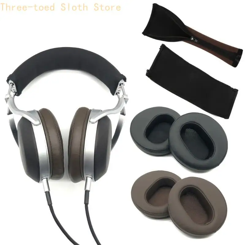 Kopfhörer-Earpads Ohrkissen Stirnband für AH-D2000 D5000 D5200 D7000 Headsets E74A