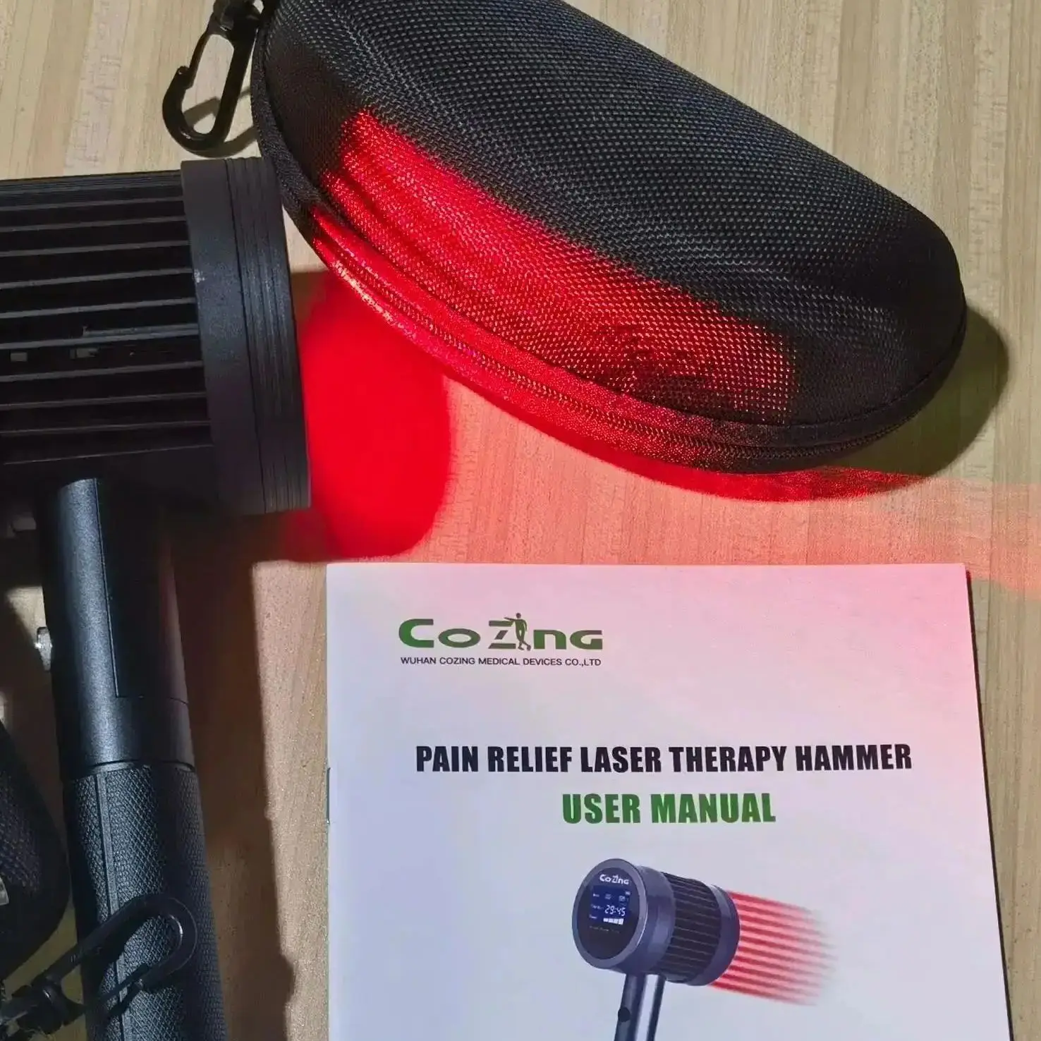 Portable 650nm 808nm Cold Laser Therapy System - Home Use Physical Therapy Equipment for Human & Pet Arthritis Pain