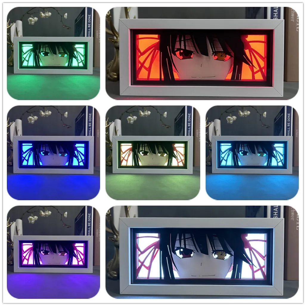 Luz Led nocturna de Manga, iluminación de Anime, lámpara de escritorio para dormitorio, regalo de cumpleaños, fecha A en vivo, Kurumi Tokisaki