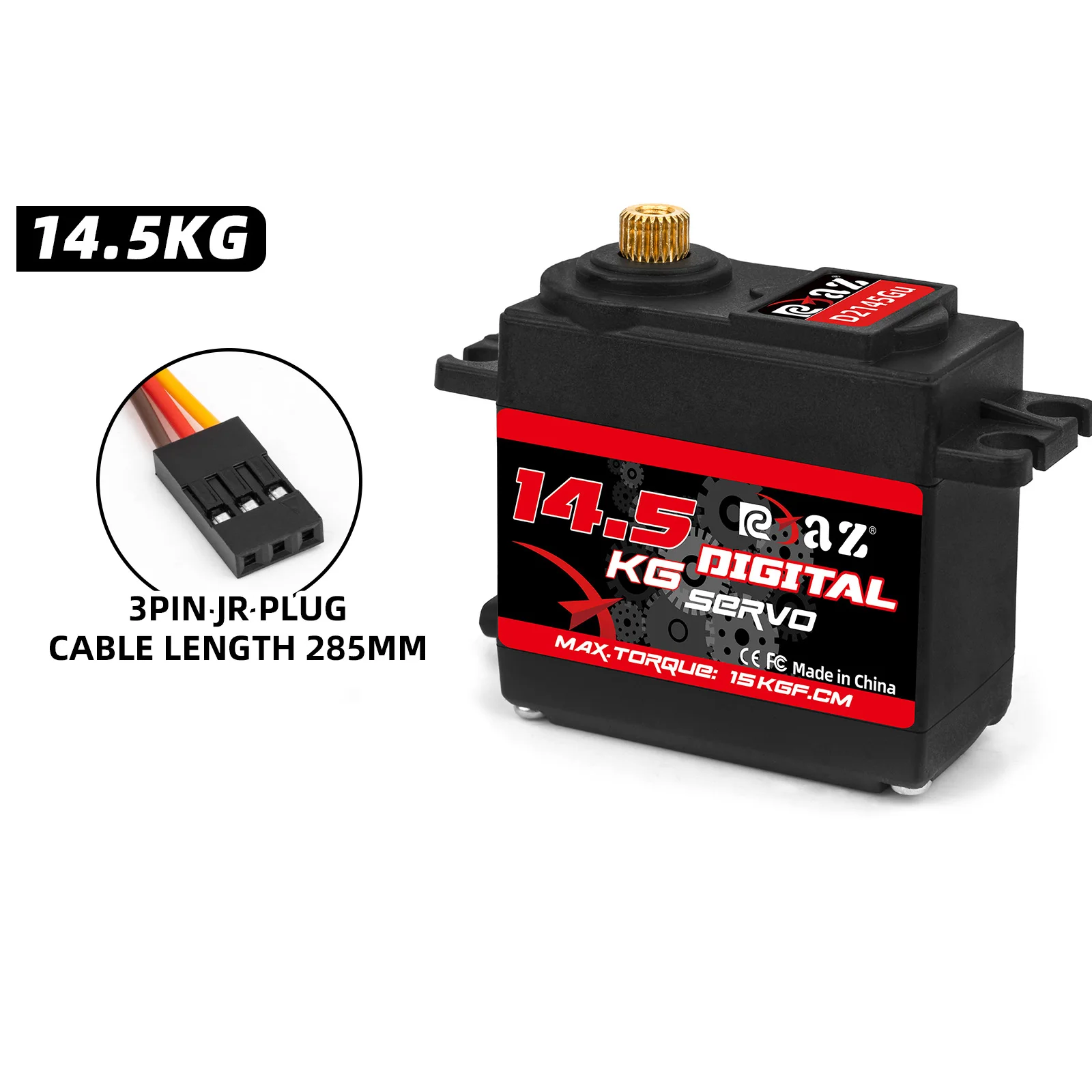 Digitaler RC-Servo 3,5KG 6,5KG 9,5KG 14,5KG Kunststoff- & Metallgetriebe Standard-Servomotor Lenkservo für RC-Flugzeug RC-Auto Boot Roboter Roboterarm Hobby-Modell Upgrade-Ersatzteile