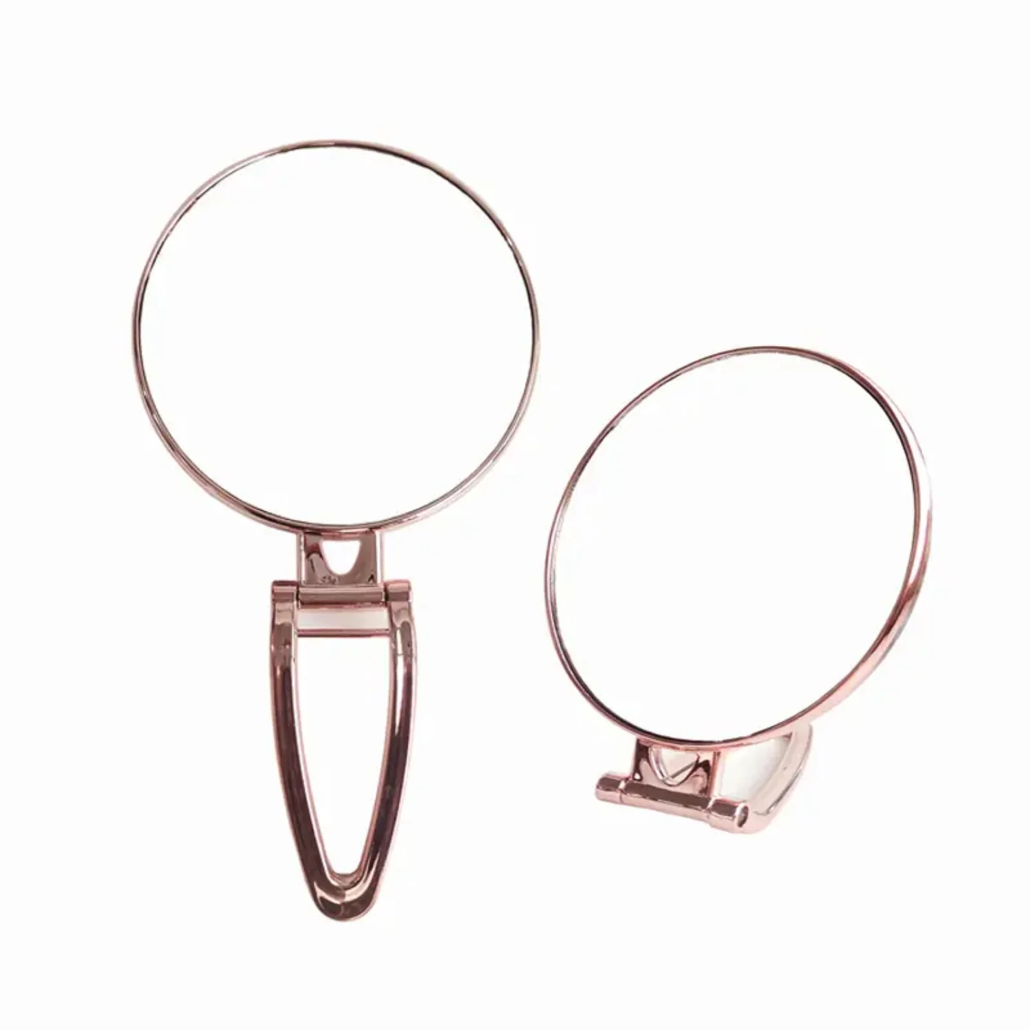 Elegant Folding Vanity Makeup Mirror - Portable Square Cosmetic Mirror for Girls & Women - Stylish Tabletop Gift Espejo con luz