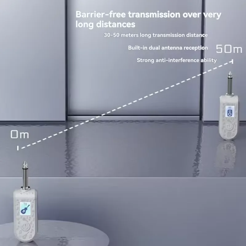 BOMGE 6.35 محول الغيتار اللاسلكي ميكروفون نظام استقبال الارسال لنظام تضخيم خلاط الصوت الغيتار