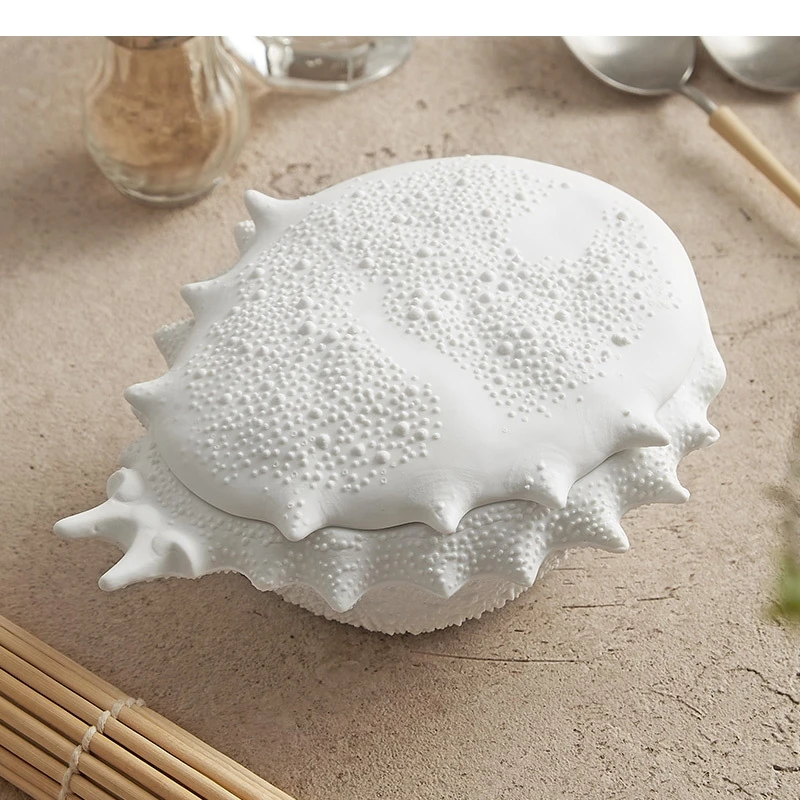 Bread Crab Shape Ceramic Bowl White Salad Restaurant Specialty Cooking Dishes Home Dessert Lamian Noodles Tableware