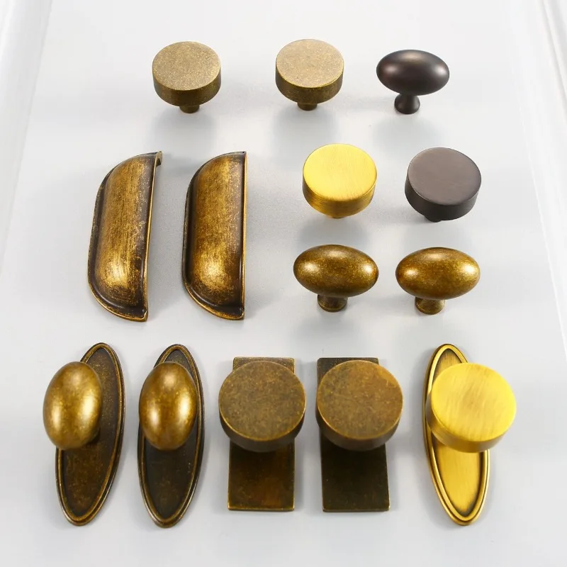 

Скандинавские винтажные ручки для шкафов и ящиков, бронзовые ручки для кухонных ящиков, шкафов для обуви, ручки для книжного шкафа, комода