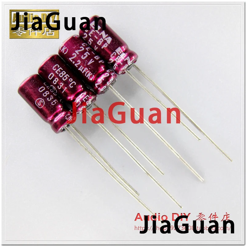 20PCS NEW Thailand ELNA purple red robe CE-BP 2.2uF/25V 10% 5X11MM 2.2uf 25v audio electrolytic capacitor 25V2.2UF non-polar