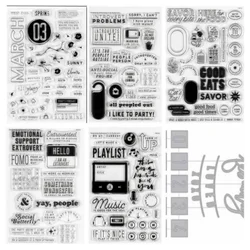 English Clear Stamp For DIY Scrapbooking Card Making A8009