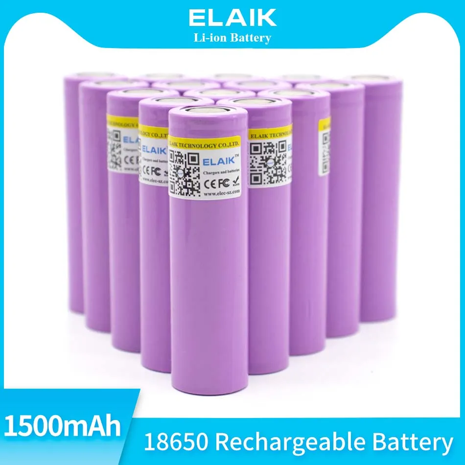 1-20PCS 18650 1500 mah lithium battery 3.7 V strong light flashlight rechargeable battery