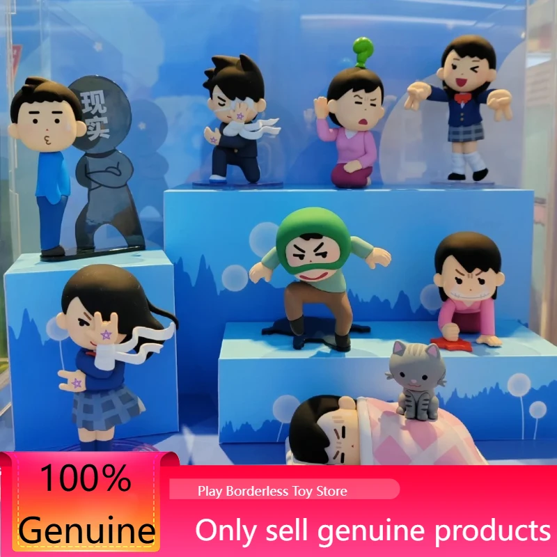 

Genuine Irasutoya Illustration Little People Abstract Life Series Blind Box Cute Funny Figure Desktop Decor Toys Surprise Gifts